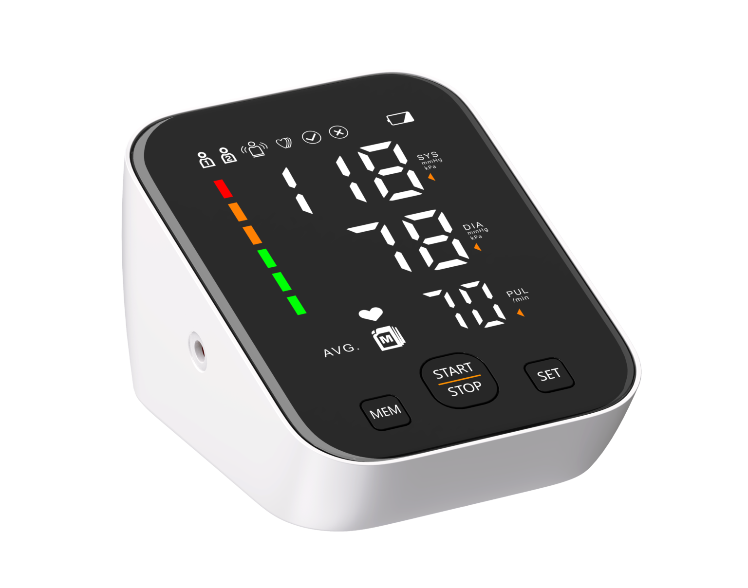 AXD 814 blood pressure monitor, front view